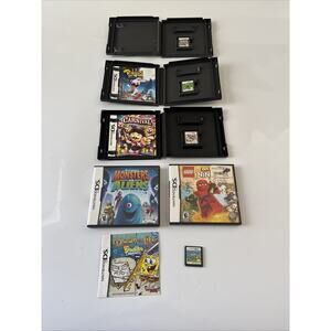 Lot 6 Nintendo DS Games Drawn to Life Rabbids Ninjago Carnival Monsters Aliens